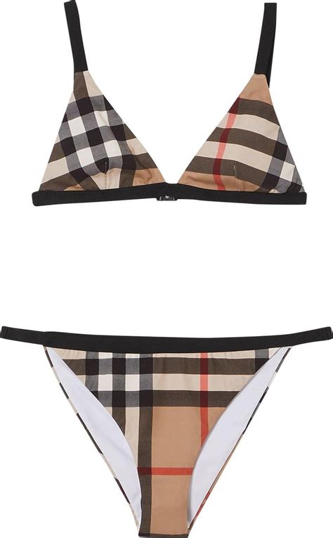 burberry triangle bikini.